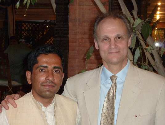 55-Governor of Nepal - 55.jpg - Raja Kingsley with Nepalese Teacher of Transcendental Meditation responsible for teaching Transcendental Meditation Technique to the Maharishi Vedic Pandits.